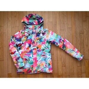 GSOU Women’s Vibrant Camo Insulated Snow Jacket W/Removable Hoodie XS
